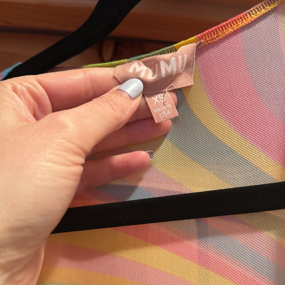 Show Me Your MuMu Multicolor Swirl Mesh Swim Coverup - Picture 3 of 3